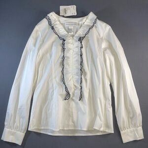 Doncaster white blouse size M NWT